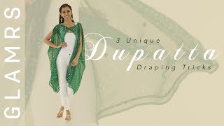 3 New amp Unique Ways To Style Your Dupatta  DIY Stylish Cardigan Top and Poncho [upl. by Davies793]