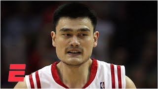 Yao Mings blocks dunks amp more career highlights with the Rockets  NBA on ESPN [upl. by Noreg]