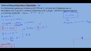 fórmula empírica 04b y molecular [upl. by Erdnael]