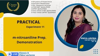 mnitroaniline PreparationExperiment 11BSc 3rdDemonstrationmnitroaniline from mdinitrobenzene [upl. by Llywellyn964]