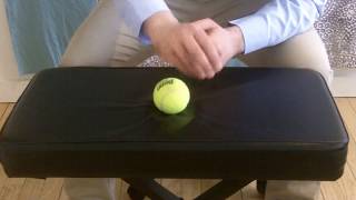 Carpal Tunnel exercises 5 Using a Tennis ball to release your Carpal Tunnel [upl. by Thedrick32]