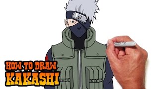 How to Draw Kakashi  Naruto Shippuden [upl. by Luanne903]