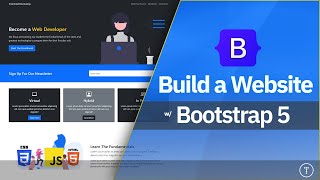 Bootstrap 5 Crash Course  Website Build amp Deploy [upl. by Usanis490]