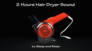 Hair Dryer Sound 5 Static  2 Hours White Noise to Sleep and Relax [upl. by Tarttan]