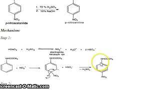 Synthesis of p nitroaniline from acetanilide [upl. by Yemarej878]