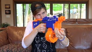 Nerf NStrike Elite HyperFire Unboxing and Review [upl. by Eimmak318]