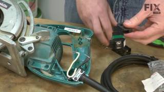 Makita Circular Saw Repair – How to replace the Switch [upl. by Navlys773]