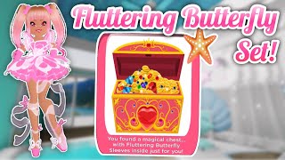 FULL FLUTTERING BUTTERFLY SET CHEST LOCATION Royale High Update [upl. by Bondy]