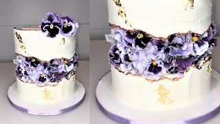 Cake decorating tutorials  FAULT LINE CAKE  Sugarella Sweets [upl. by Bellaude112]