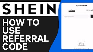 How To Use Referral Code On Shein  EASY Tutorial [upl. by Pilar403]