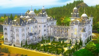 I built BEAUXBATONS Castle in The Sims 4  HarryPotterWorld [upl. by Anora499]