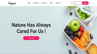 Responsive Ecommerce Food Shop Website Using Bootstrap5 [upl. by Ayiotal]