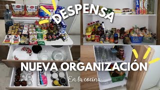 DESPENSA  ACOMODANDO LA DESPENSA  NUEVA ORGANIZACIÓN EN MI COCINA [upl. by Metsky433]