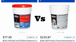 100Silicone vs Elastomeric coating [upl. by Eadie]