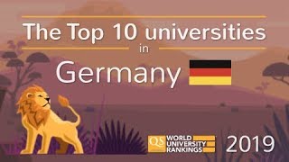 Meet Germanys Top 10 Universities 2019 [upl. by Lydon]