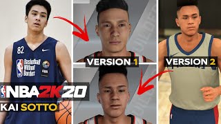 Kai Sotto NBA 2K21 Face Creation  2 Versions [upl. by Odlabu]