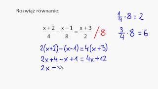 Rozwiązywanie równań 6 [upl. by Reinaldo]