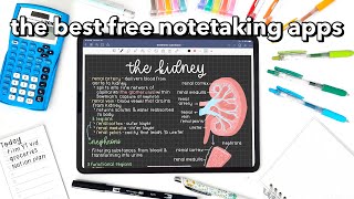 the BEST FREE notetaking apps 🌷 [upl. by Yclek]