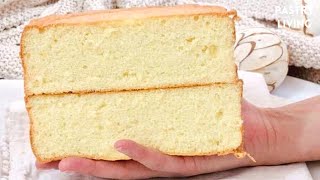 FLUFFY Vanilla Sponge Cake Recipe  The BEST Genoise Sponge Cake [upl. by Lebyram]