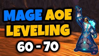 WOW TBC Mage Aoe Leveling Guide  160 guide in the description [upl. by Winshell]