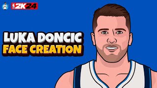 Luka Doncic Face Creation  2K24 Next Gen [upl. by Yeleen]