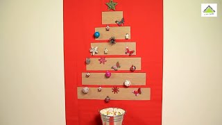 Cómo hacer un árbol de Navidad con madera  LEROY MERLIN [upl. by Airretal]