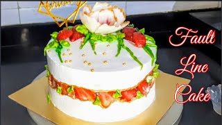 Fault Line Cake Tutorial How To Make And Decorate Fault Line Cake At Home [upl. by Ojiram]