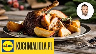 🍗🍏 Chrupiąca kaczka z karmelizowanymi jabłkami  Darek Kuźniak  przepisy Kuchni Lidla [upl. by Chantalle]