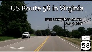 US Route 58 in Virginia  from Jonesville to Duffield [upl. by Ysle]