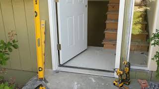 Jeld Wen Front Door Installation  Really crappy products and craftsmanship PART 1 [upl. by Mab]