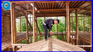 the process of installing a big bamboo house on a wonderful mountain [upl. by Parshall766]