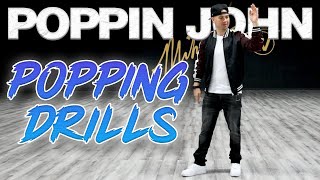 Popping Drills Dance Moves Tutorials Poppin John  MihranTV MIHRANKSTUDIOS [upl. by Thacker553]