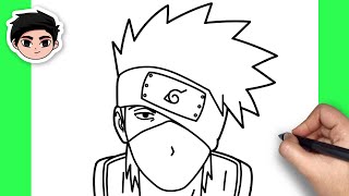 How To Draw Kakashi  Naruto  Easy Step By Step [upl. by Radbourne]