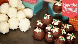 Two Recipes for Christmas Truffles  Cupcake Jemma [upl. by Ettevroc]