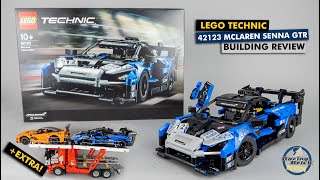 LEGO Technic 42123 McLaren Senna GTR detailed building review [upl. by Akenn]