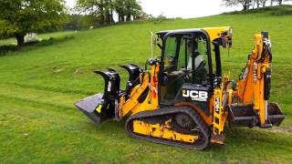 JCB 1CXT Backhoe Loader at work [upl. by Epoillac]