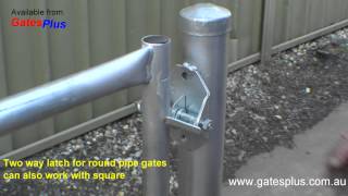 Gate Latch 2 way for round pipe and square [upl. by Azilef186]