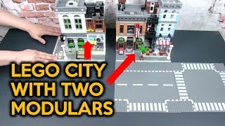 Start a Custom LEGO City Layout with Just TWO Modular Buildings [upl. by Harad123]