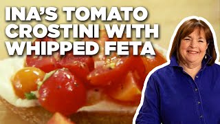 Ina Gartens Tomato Crostini with Whipped Feta  Barefoot Contessa  Food Network [upl. by Dat279]