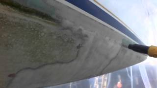 How to easily remove antifouling paint from boats [upl. by Dohsar881]