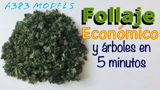 Follaje CASERO y árboles realistas FACÍL RÁPIDO y ECONOMICO Fine Turf [upl. by Connors]