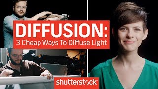 Diffusion Basics 3 Cheap Ways To Diffuse Light  Cinematography Techniques [upl. by Eamanna]