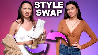 Twin Sisters Swap Outfits  Merrell Twins [upl. by Nehepts145]