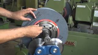 CENTERLESS GRINDING WHEEL BALANCING  BHAGWANSONS CENTERLESS GRINDERS [upl. by Alauqahs]