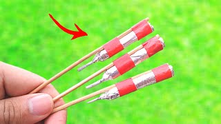 How To Make A Match Rocket At Home  DIY Fire Cracker Using Matches  Will It Fly [upl. by Bart]