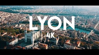 LYON  FRANCE   Ville de Lumière 4K [upl. by Aicemak]