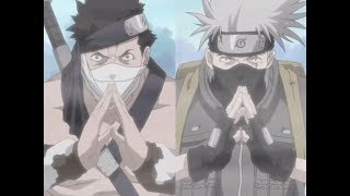 Kakashi copying Zabuzas jutsu  Naruto [upl. by Lorolla]