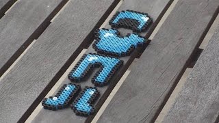 Minecraft Perler Bead Designs ep 4 How to make Diamond Armor Minecraft using Perler Beads [upl. by Maclaine]