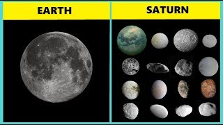 THE MOONS IN OUR SOLAR SYSTEM How many moons does each planet have [upl. by Colston560]