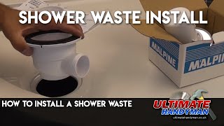 How to install a shower waste [upl. by Moretta]